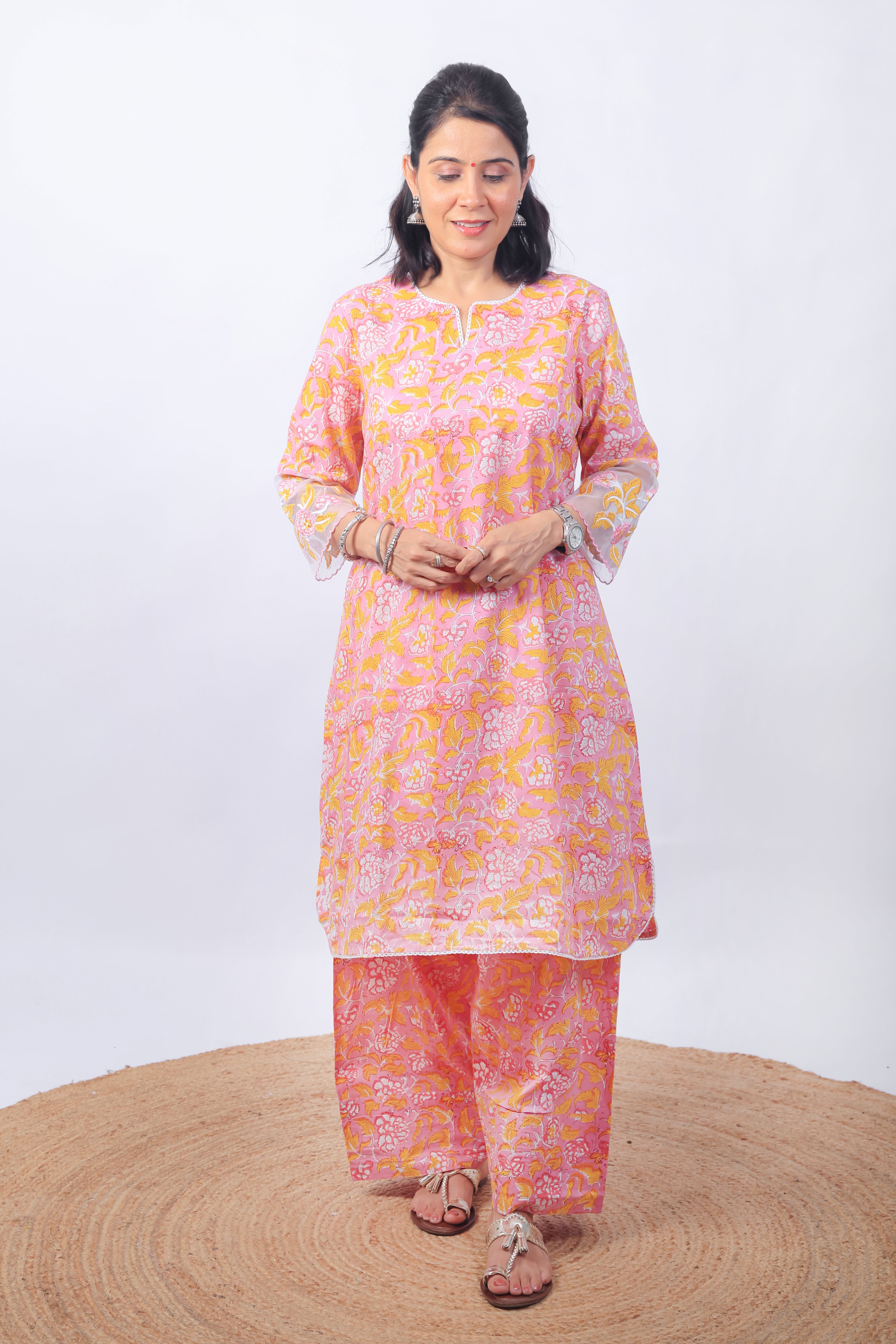 Pink kurta set