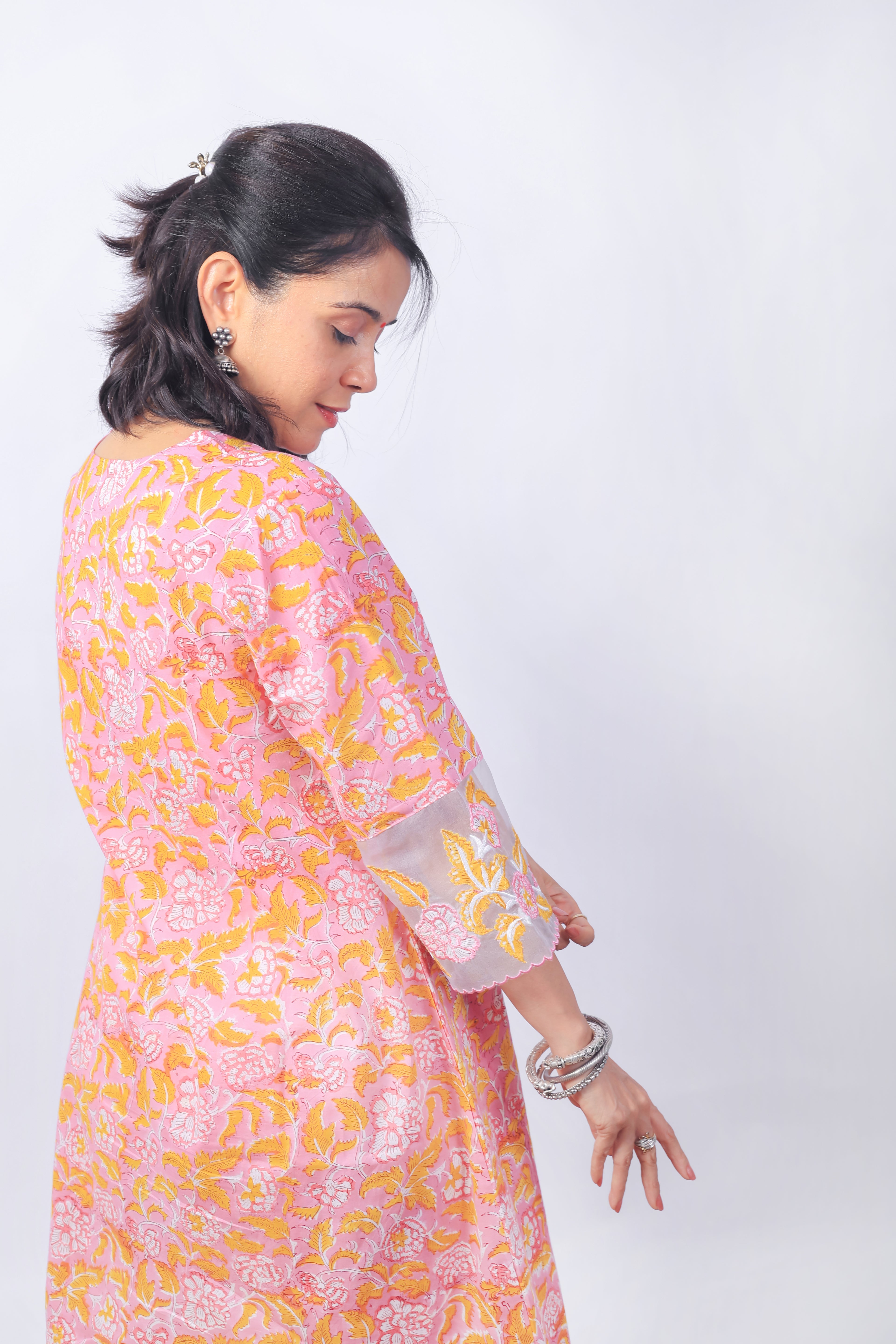 Pink kurta set