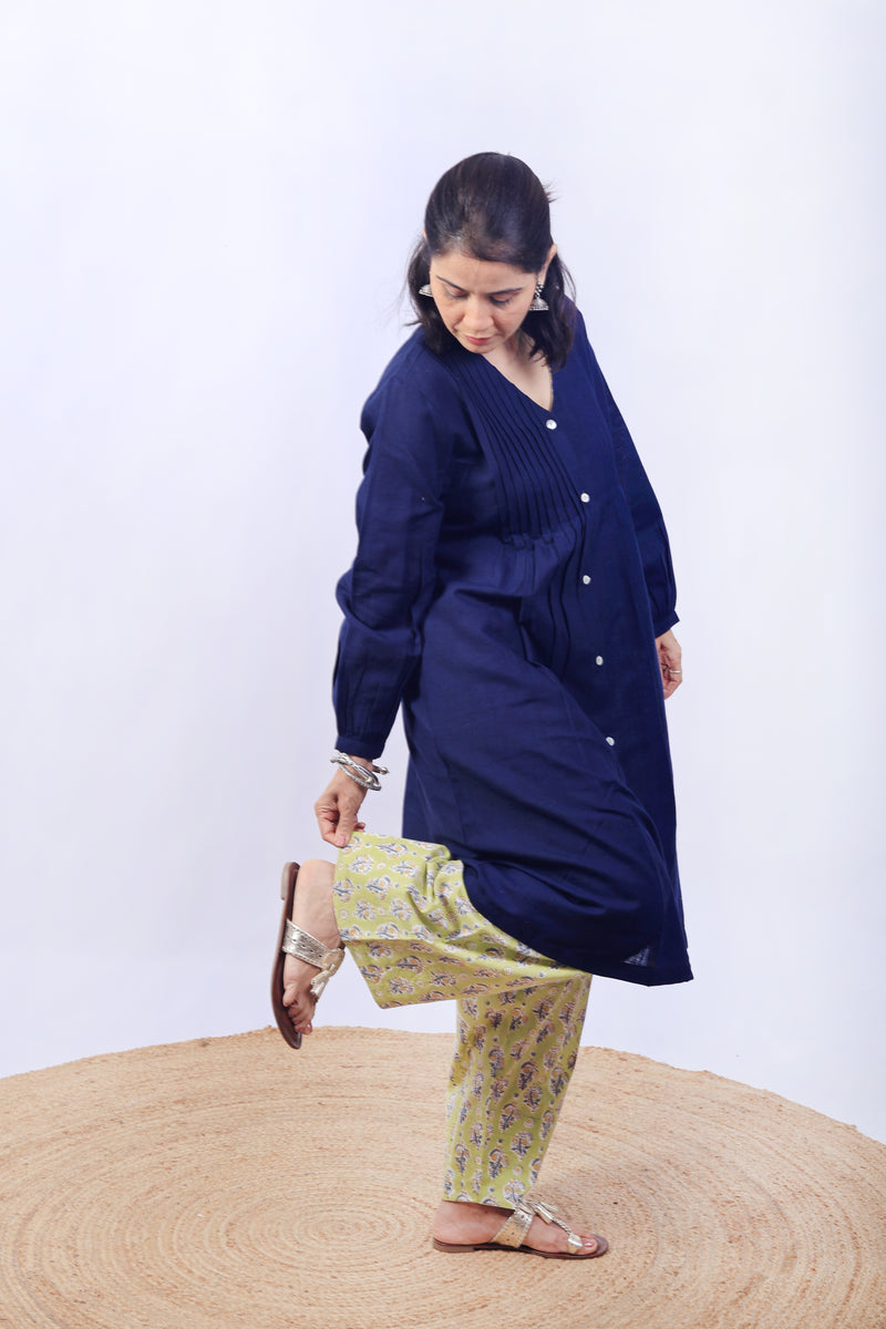 Blue farsi kurta set