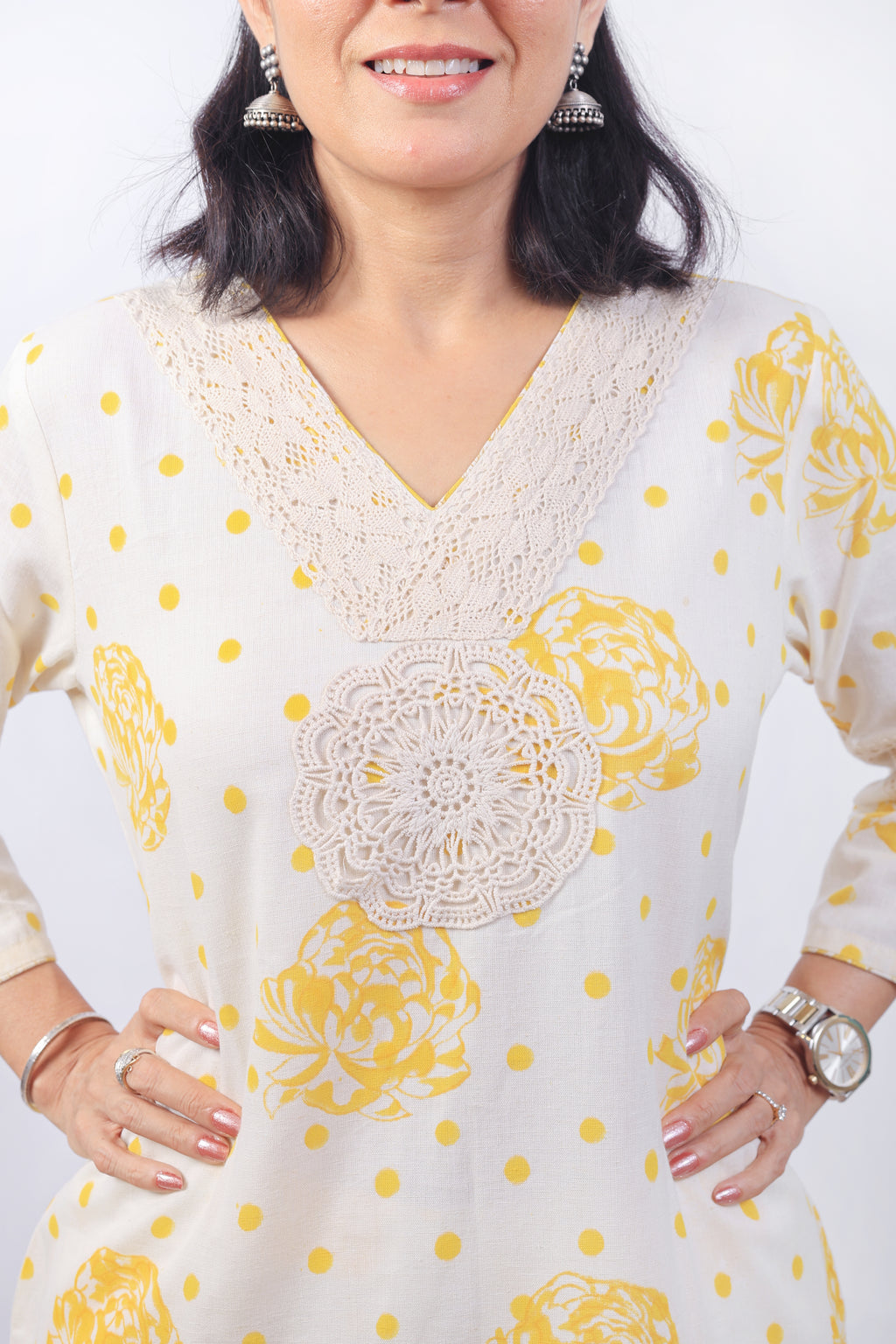 White kurta set