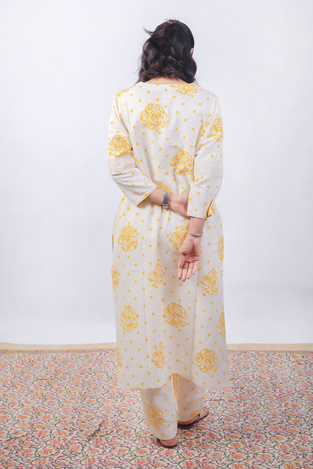 White kurta set