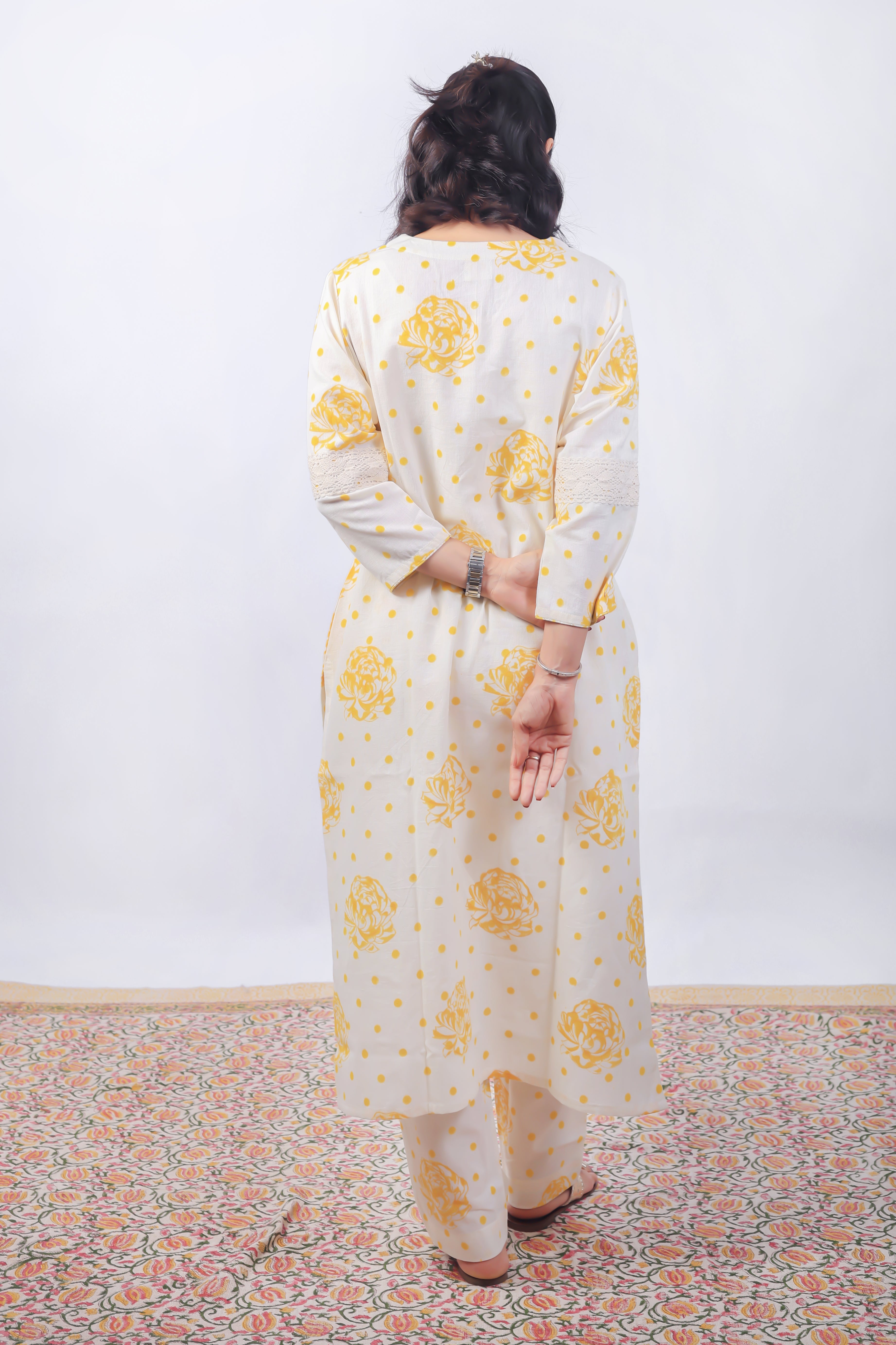 White kurta set