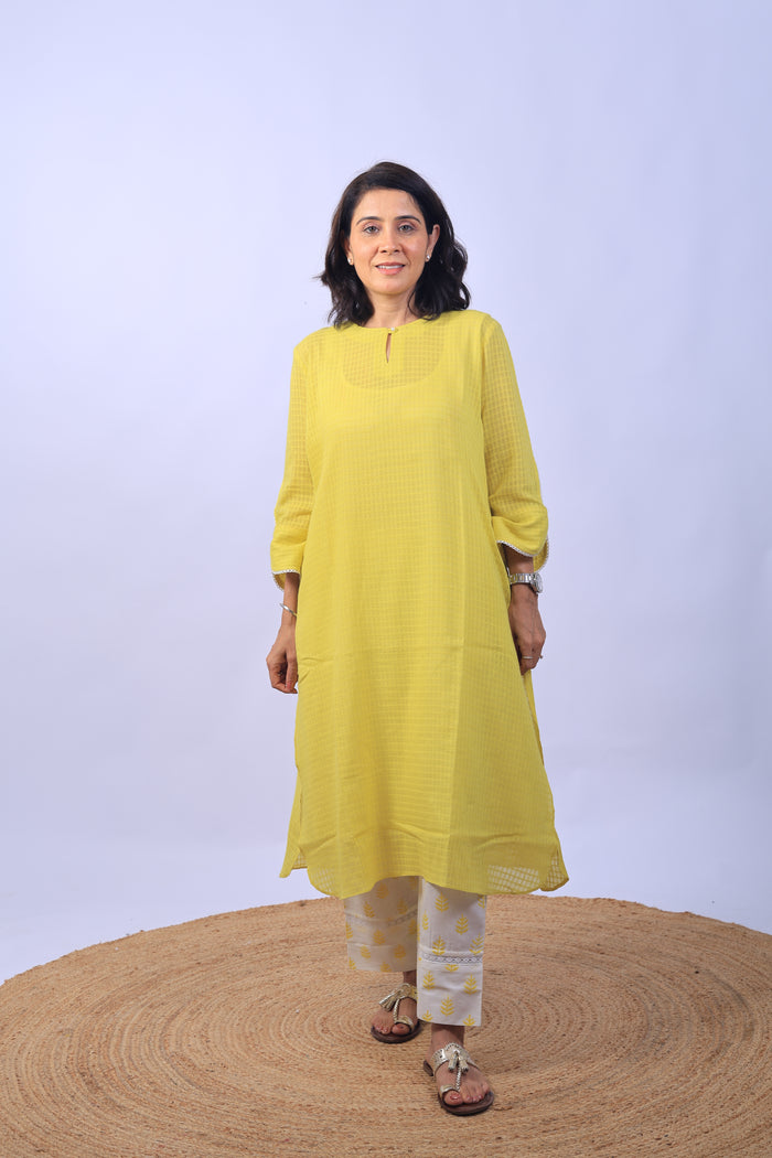 yellow suit