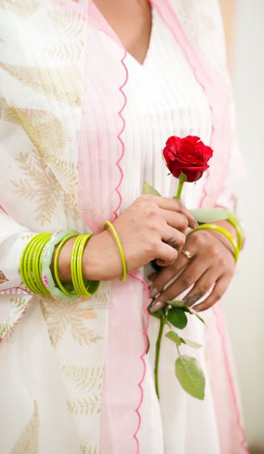 Vamika  beige mul chanderi kurta set
