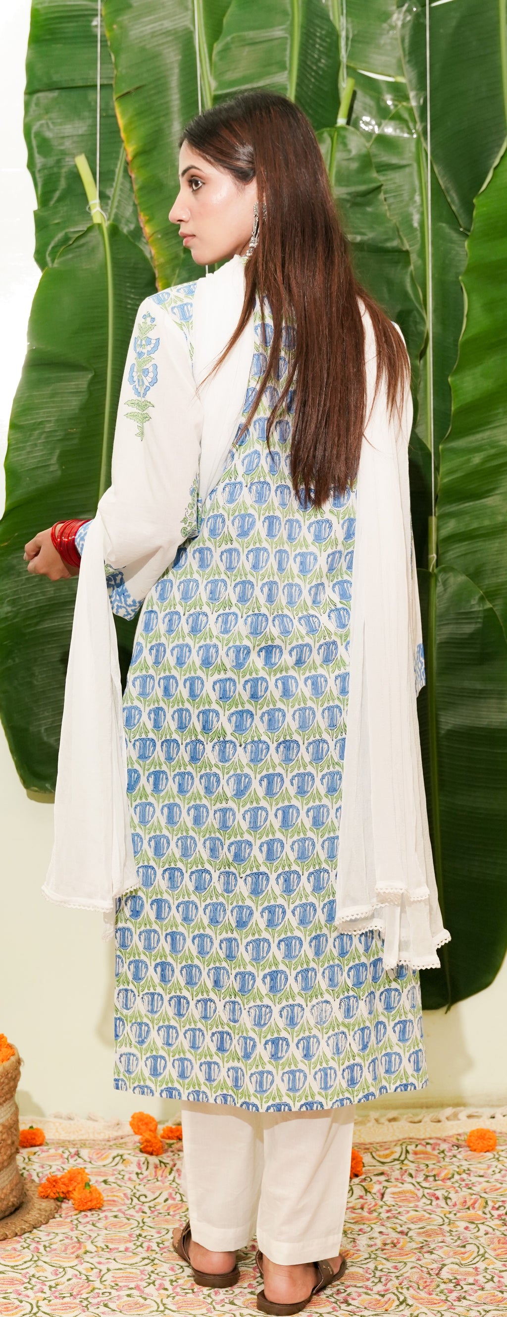 indigo blue kurta set