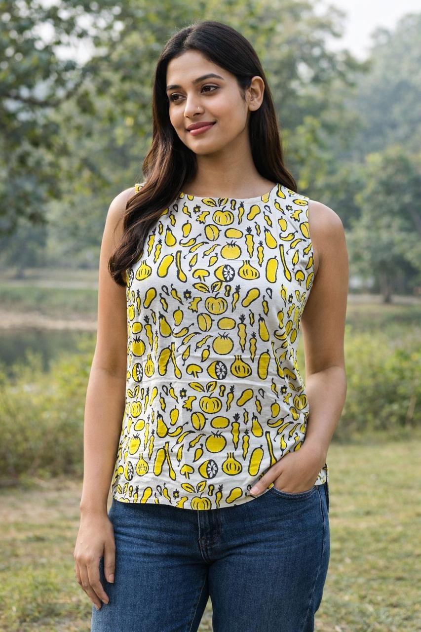 sleeveless kurti