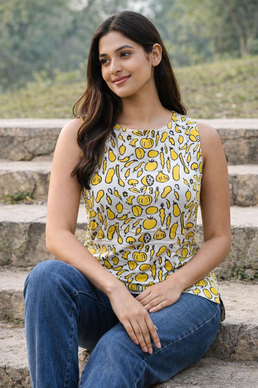 sleeveless kurti