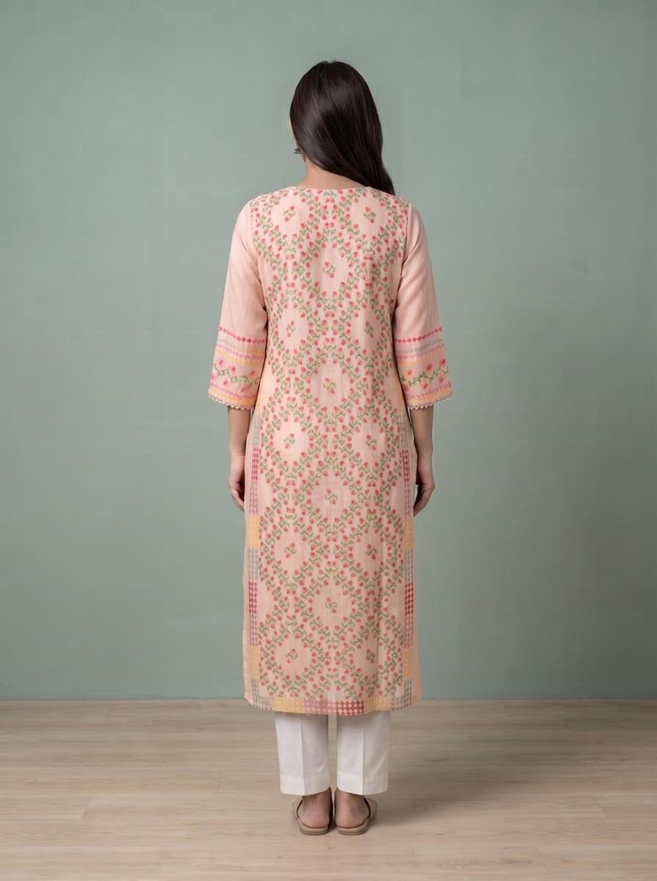 peach work wear