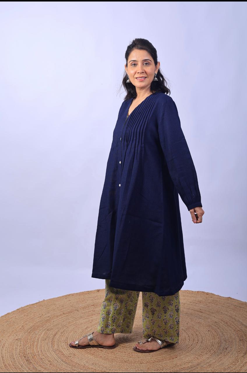 Blue farsi kurta set