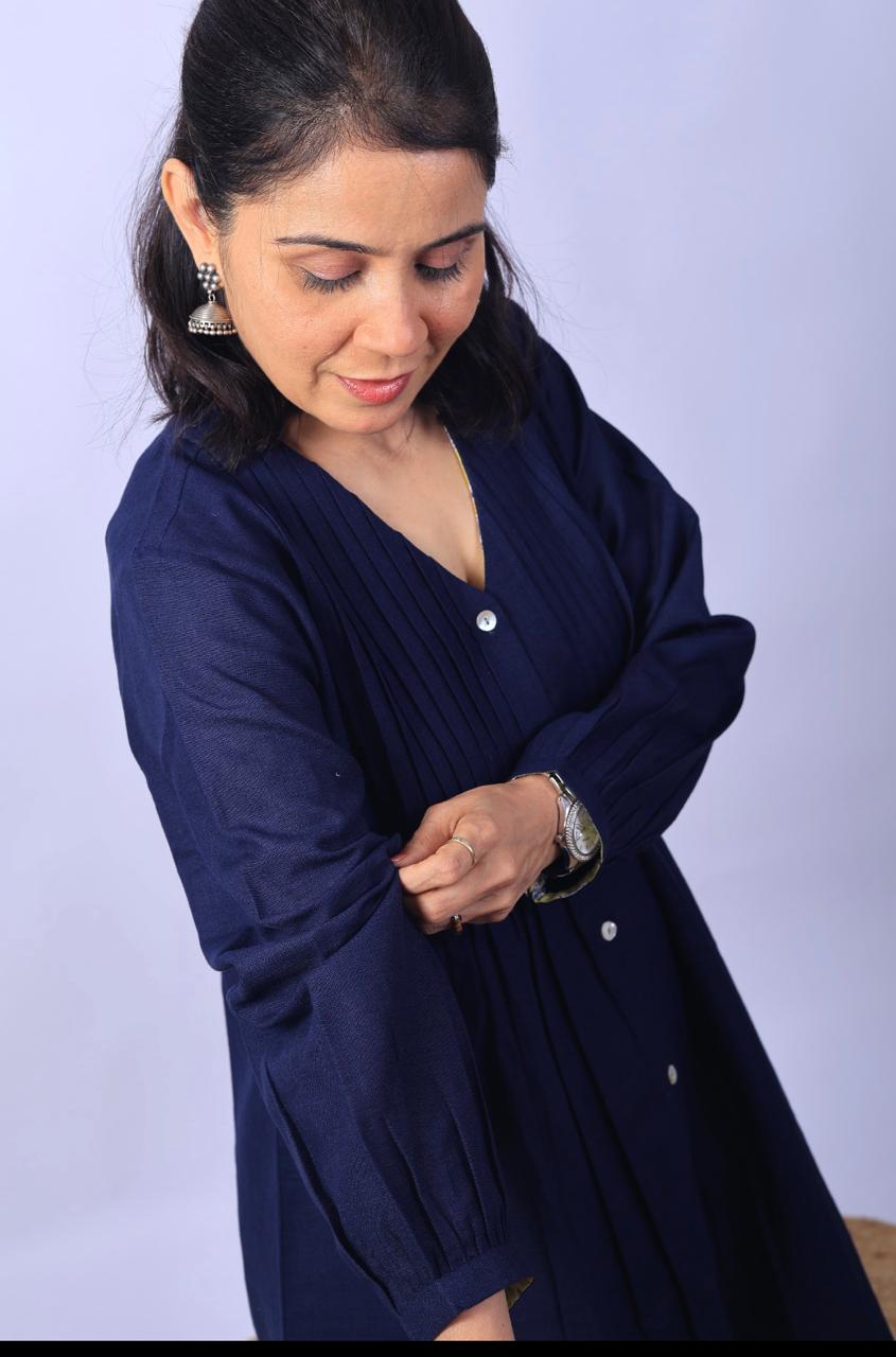 Blue farsi kurta set
