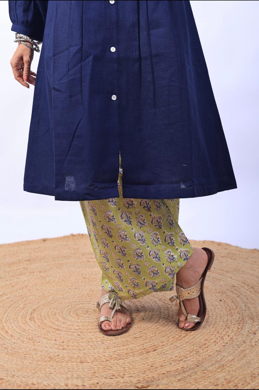Blue farsi kurta set
